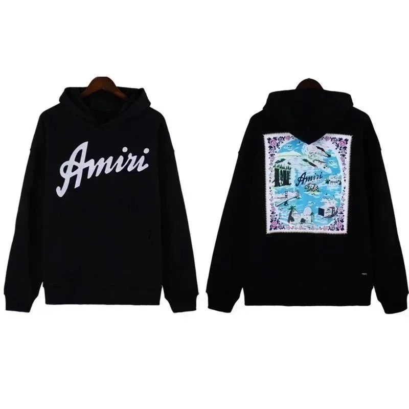 Amiri Amiri Black 'Amiri' Script Hoodie Black - 1
