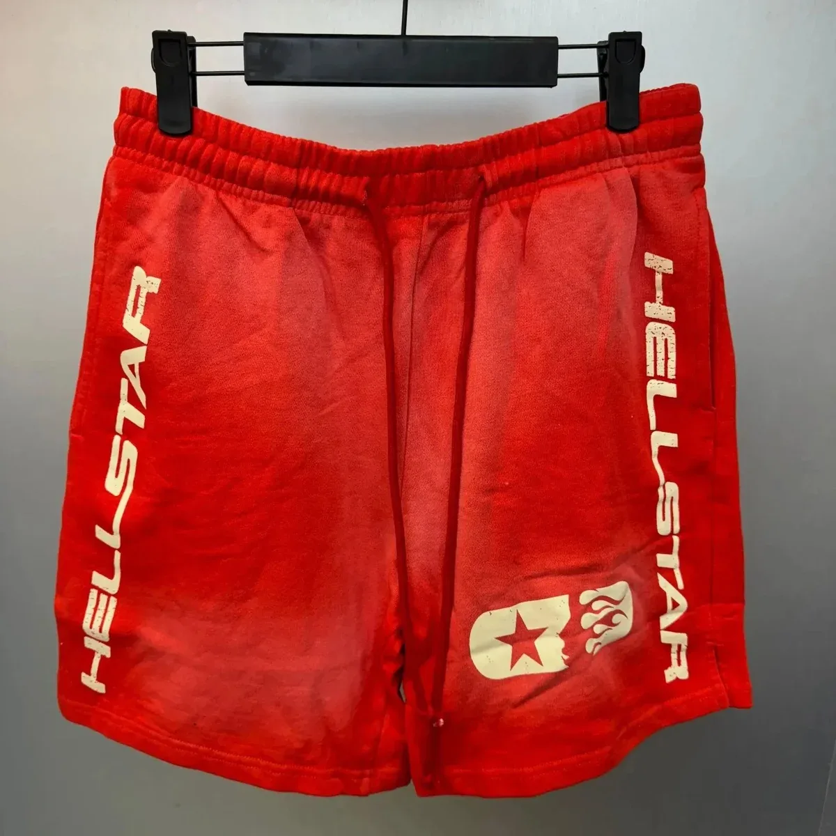 Hellstar Hellstar Red Hellstar Logo Shorts Red - 1