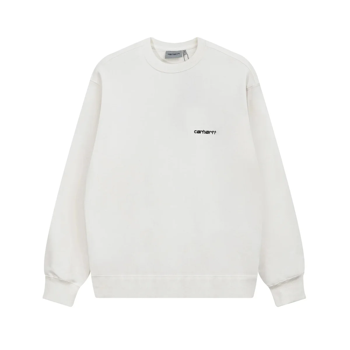 Carhartt Carhartt White Script Logo Crewneck Sweatshirt White - 1