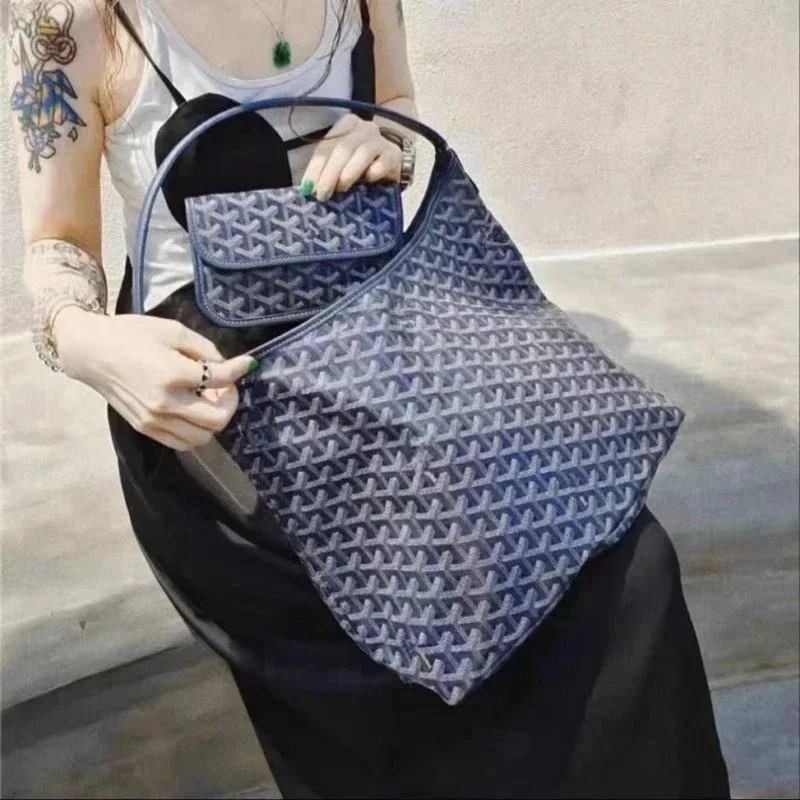 Goyard Goyard Saint Louis Blue Monogram Tote Bag Blue - 1