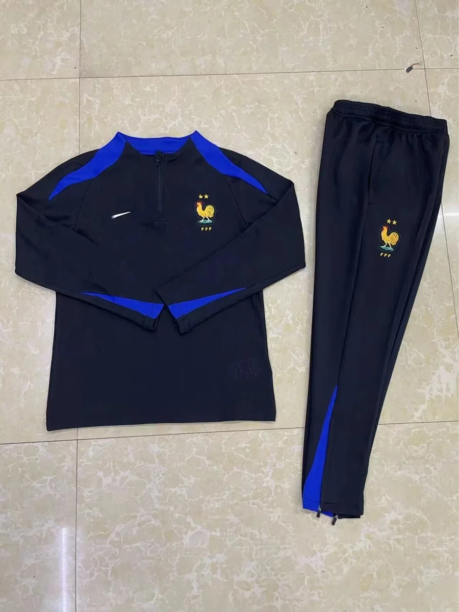 Nike Nike France Football Training Set Black/Blue Tracksuit Black - 1