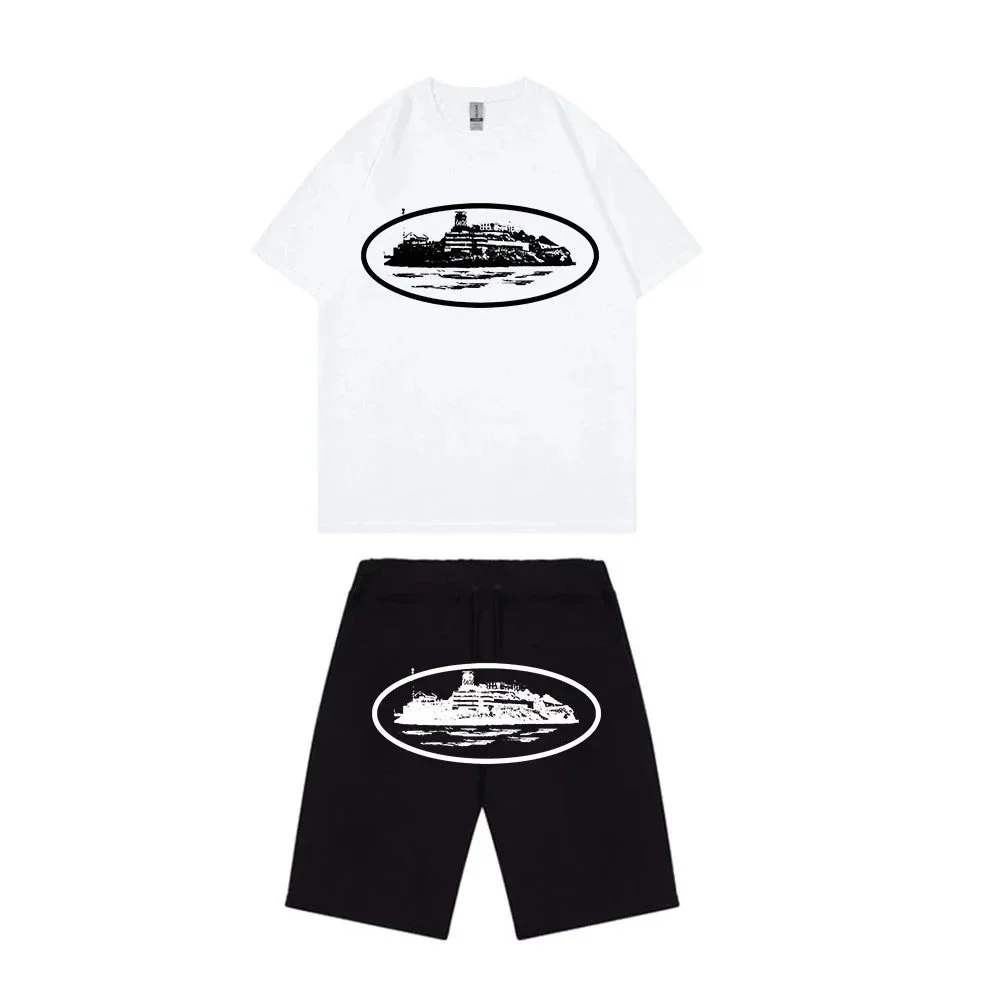 Other White and Black Graphic Co-ord Set White - 1