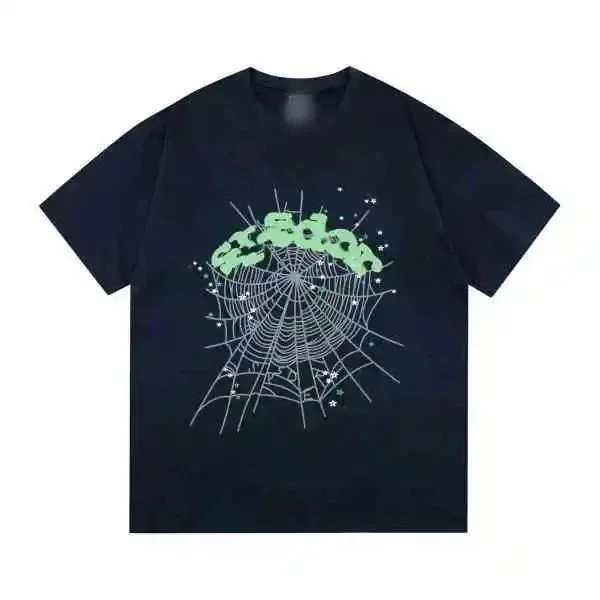 Supreme Dark Blue Spider Web Print T-Shirt Navy - 1