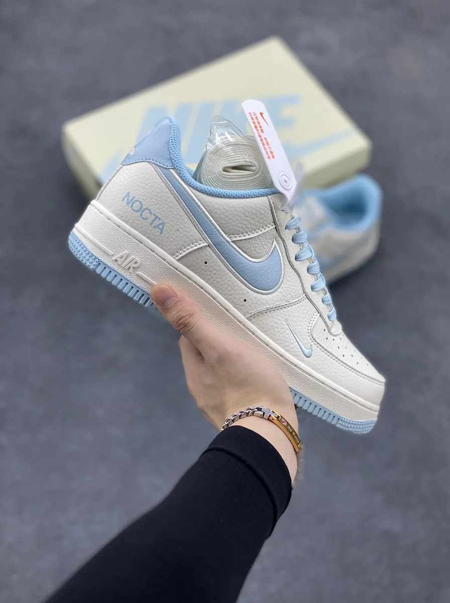 Nike Nike Air Force 1 Nocta Sail/Light Blue Sneakers White - 1