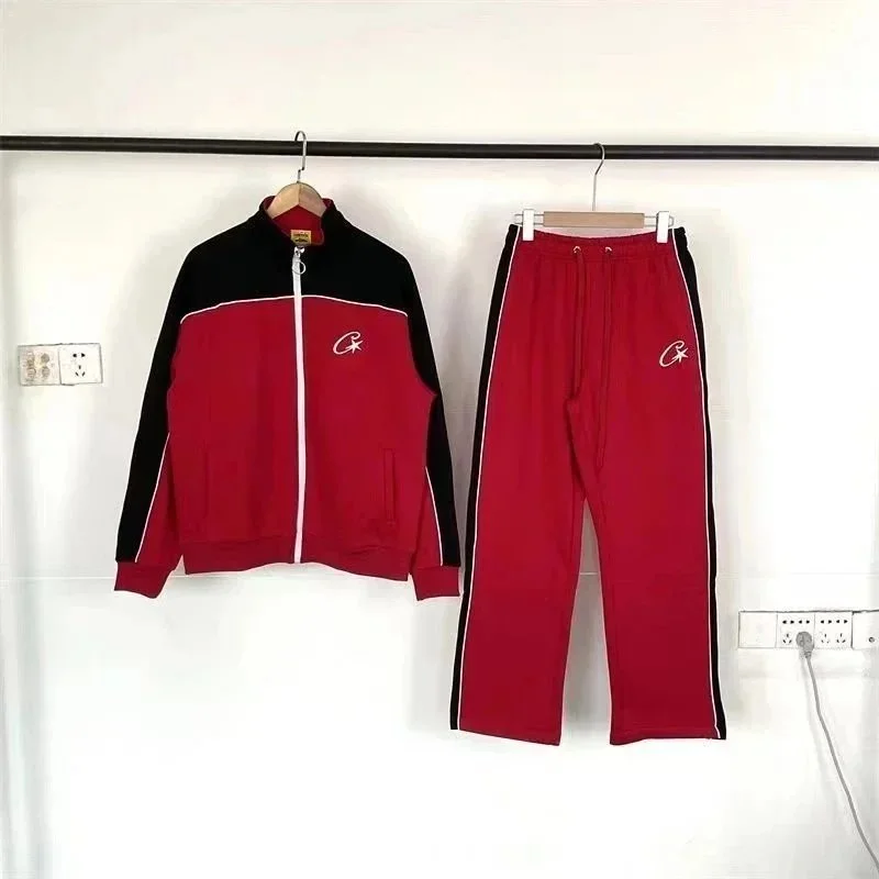 Other Tracksuit Set Red and Black with White Accents Red - 1