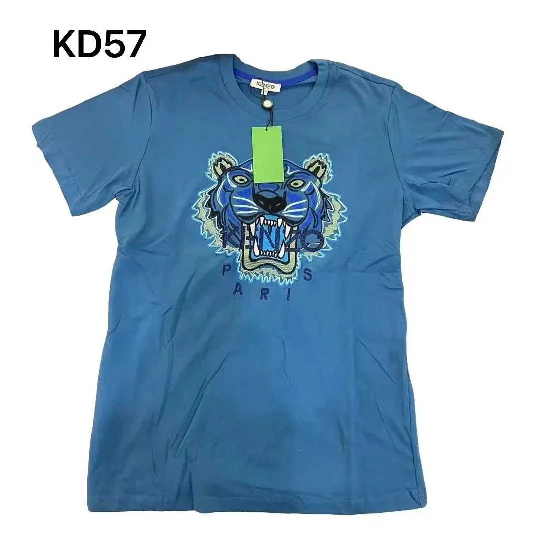 Kenzo Kenzo Tiger Head Blue T-Shirt Blue - 1