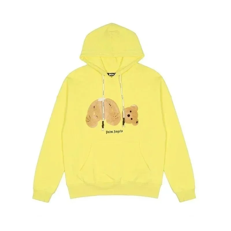 Palm Angels Palm Angels Bear Yellow Hoodie Yellow - 1