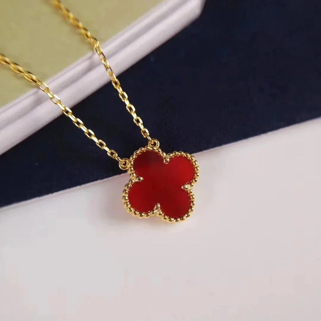 Van Cleef & Arpels Van Cleef & Arpels Alhambra Red Clover Necklace Red - 1