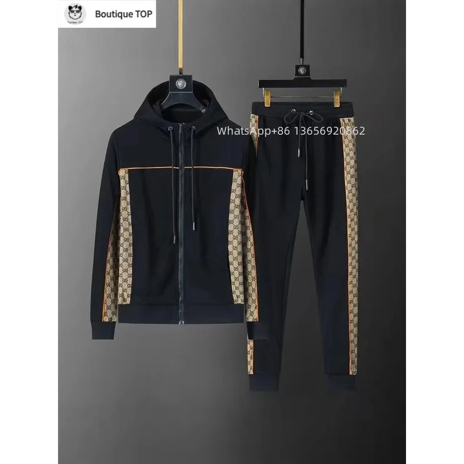 Gucci Gucci GG Marmont Black & Beige Tracksuit Set Black - 1