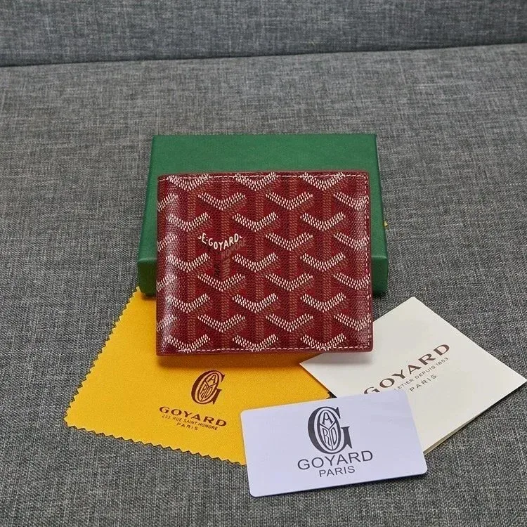 Goyard Goyard Saint Louis Red Goyardine Leather Wallet Red - 1
