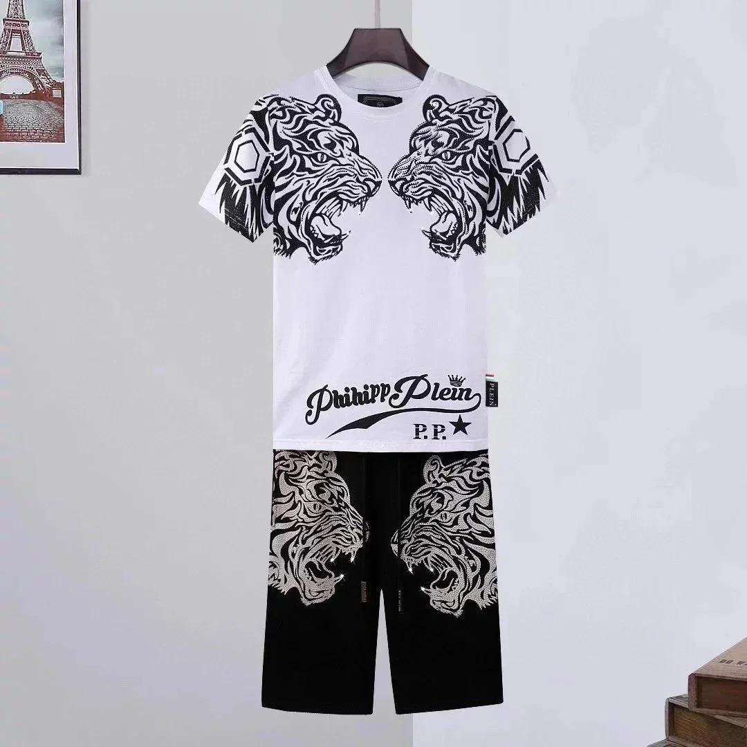 Philipp Plein Philipp Plein Tiger Print Co-ord Set White/Black White - 1