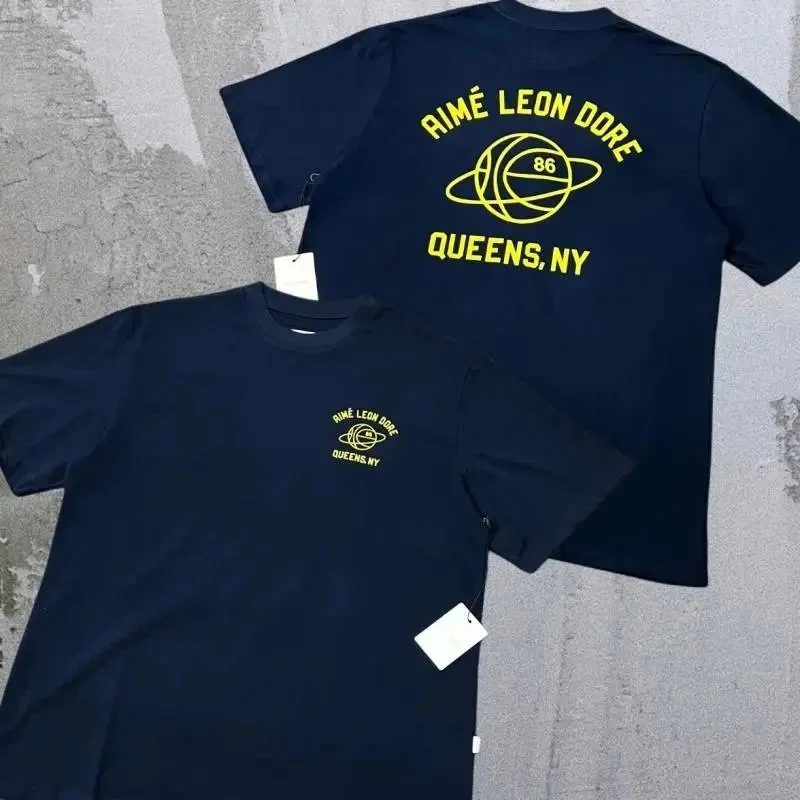 Aimé Leon Dore Aimé Leon Dore Queens NY Navy T-Shirt Navy - 1