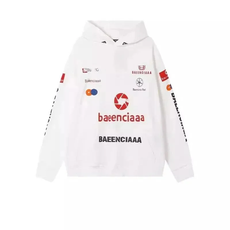 Balenciaga Balenciaga White Baenciacaa Hoodie White - 1