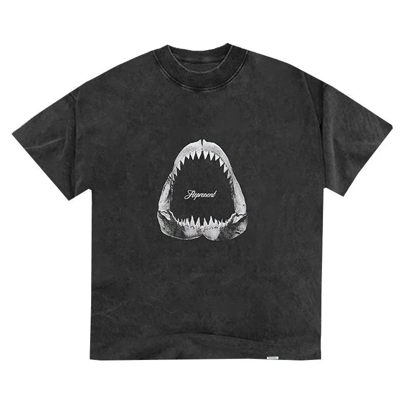 Represent Represent Shark Mouth Black T-Shirt Black - 1