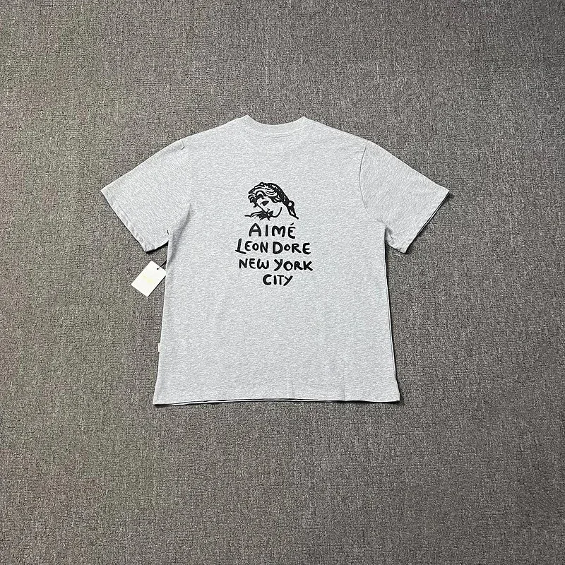 Aimé Leon Dore Aimé Leon Dore Grey 'New York City' T-Shirt Grey - 1