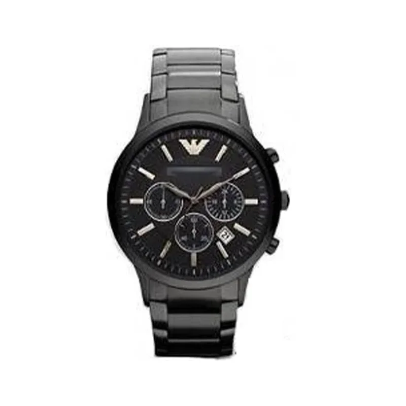 Armani Emporio Armani Black Chronograph Watch Black