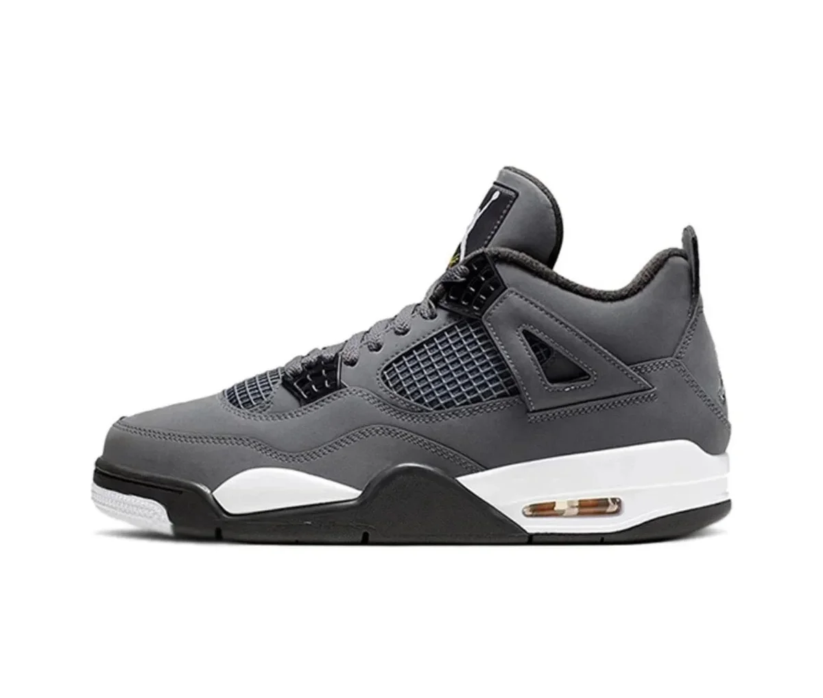 Jordan Nike Air Jordan 4 Grey/Black/White Sneakers Grey - 1