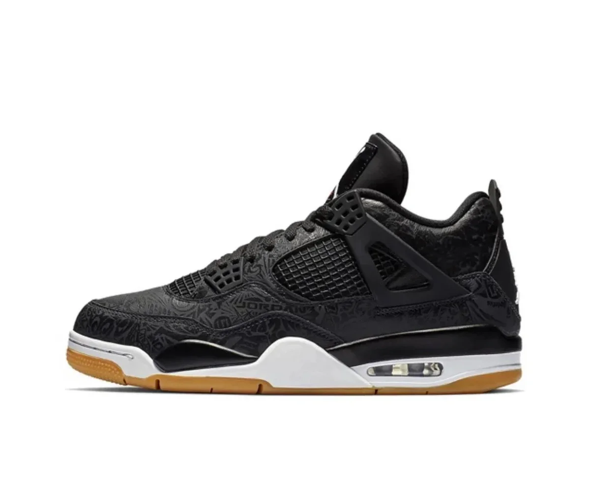 Jordan Nike Air Jordan 4 Black Gum Sneakers Black - 1