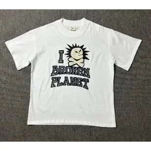 Other Unisex I BROKEN PLANET Graphic T-Shirt White White - 1