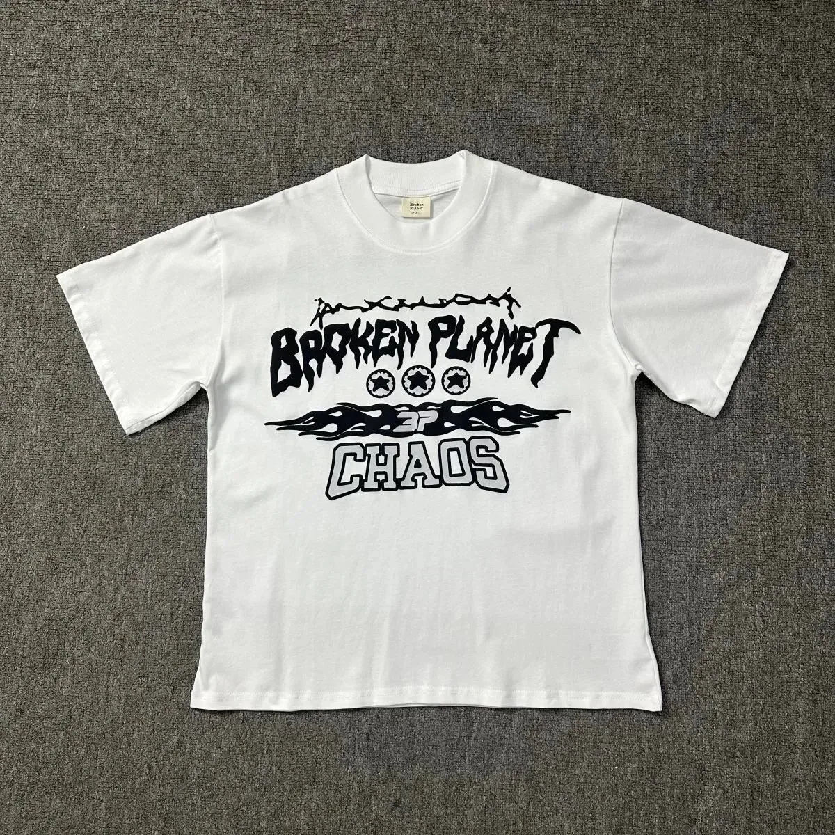 Broken Planet Broken Planet White 'Chaos' Graphic T-Shirt White - 1