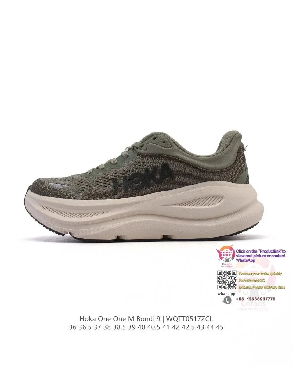 Hoka Hoka One One M Bondi 9 Olive Green Sneakers Green