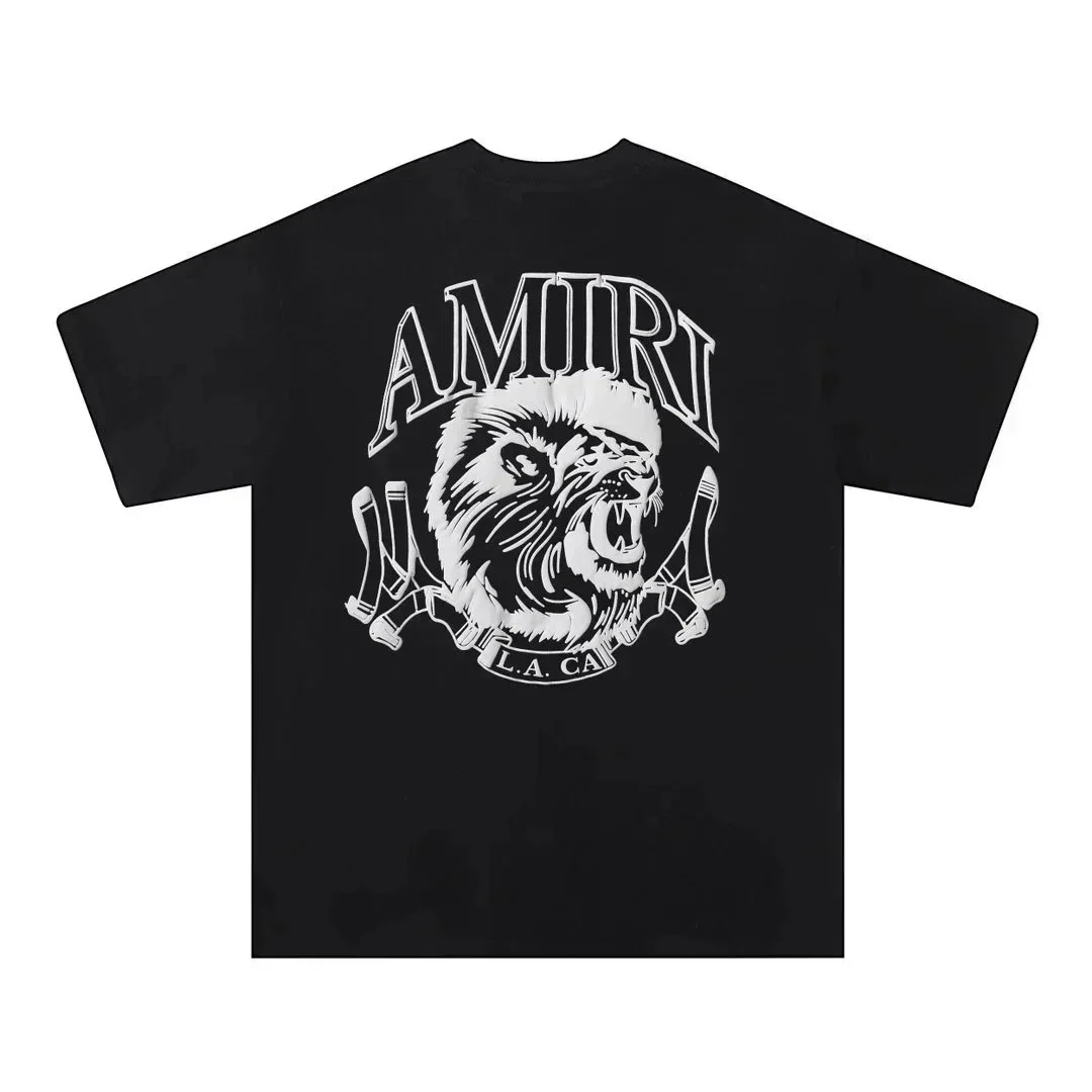 Amiri Amiri Black Lion Graphic T-Shirt Black - 1