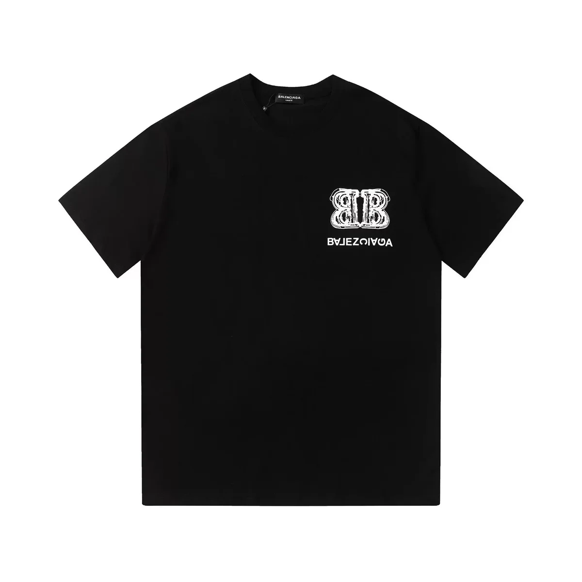 Balenciaga Balenciaga Black BB Logo T-Shirt Black - 1