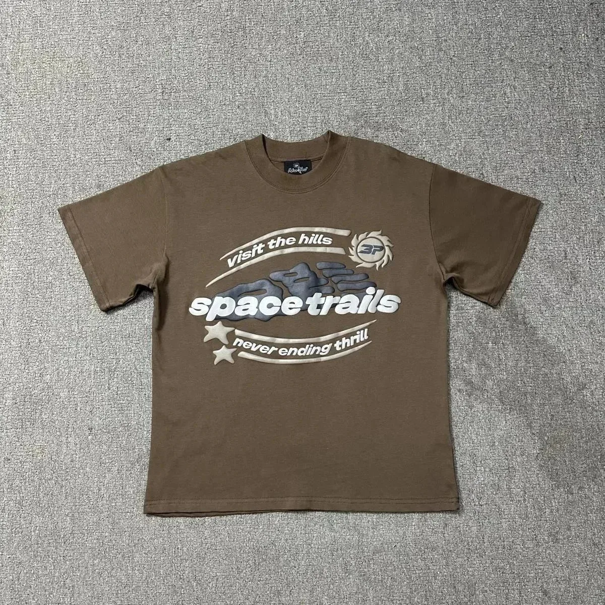Other Brown Space Trails Graphic T-Shirt Brown - 1