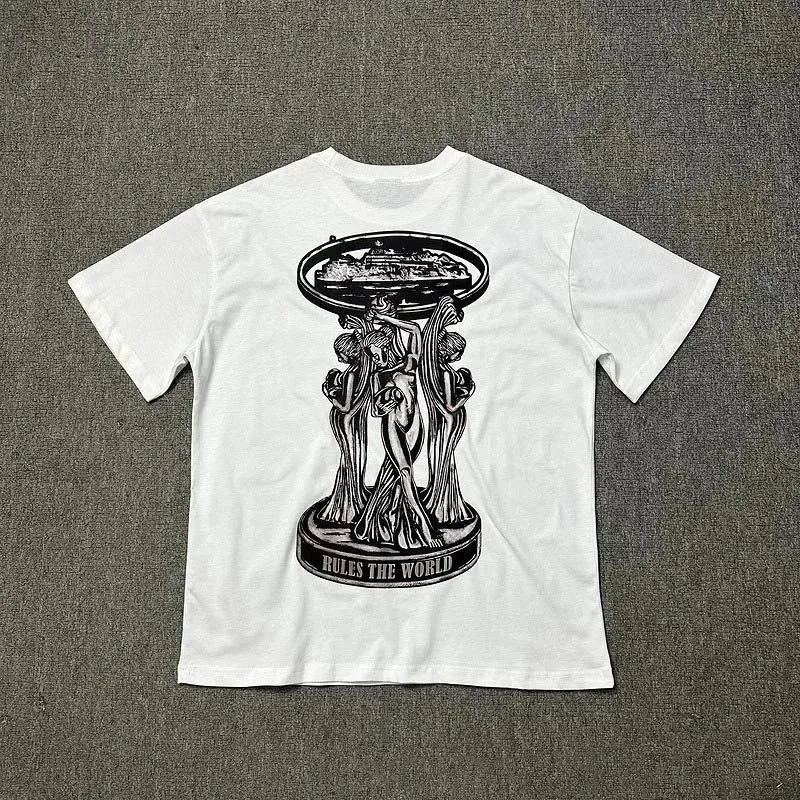 Other White 'Rules the World' Graphic T-Shirt White - 1
