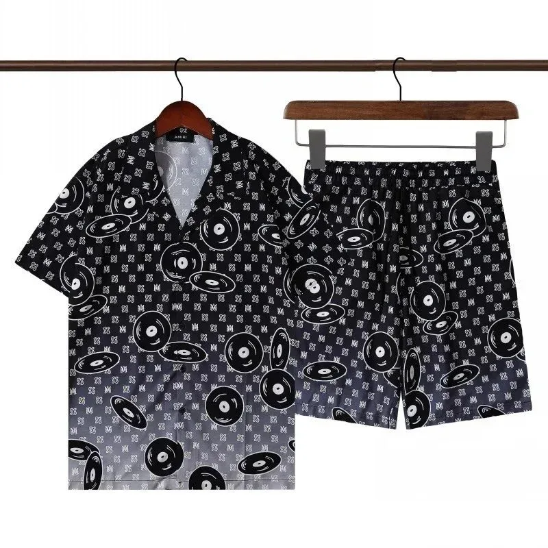 Ami Paris Ami Paris Ami de Coeur Record Print Set Black Black - 1