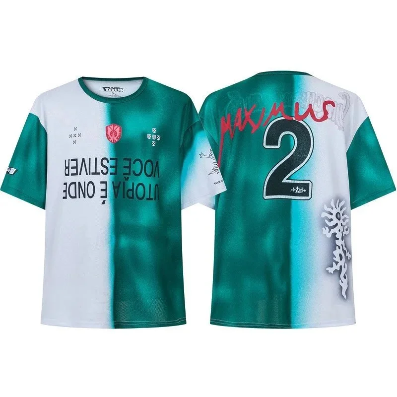 Other Unisex Tie-Dye Jersey T-Shirt with Graphic Print Green - 1