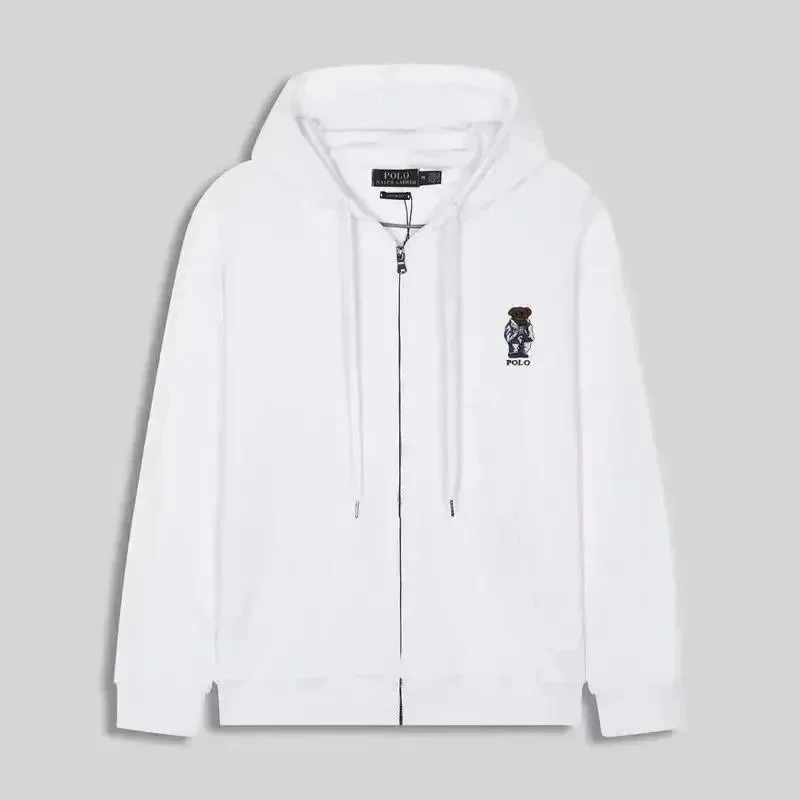 Polo Ralph Lauren Polo Ralph Lauren Big Pony White Zip-Up Hoodie White - 1