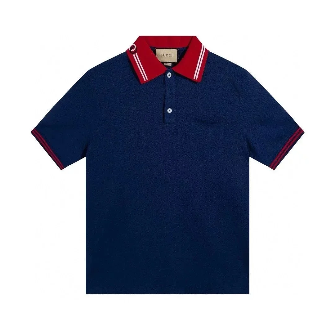 Gucci Gucci Blue & Red Polo Shirt Navy - 1