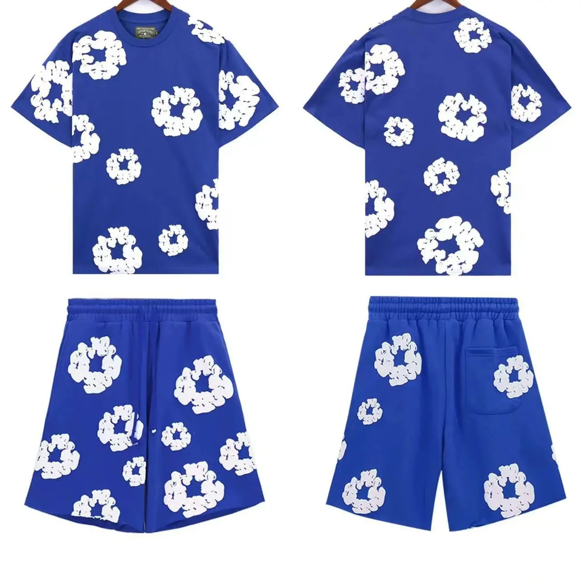Other Blue White Floral Print Co-ord Set Blue - 1