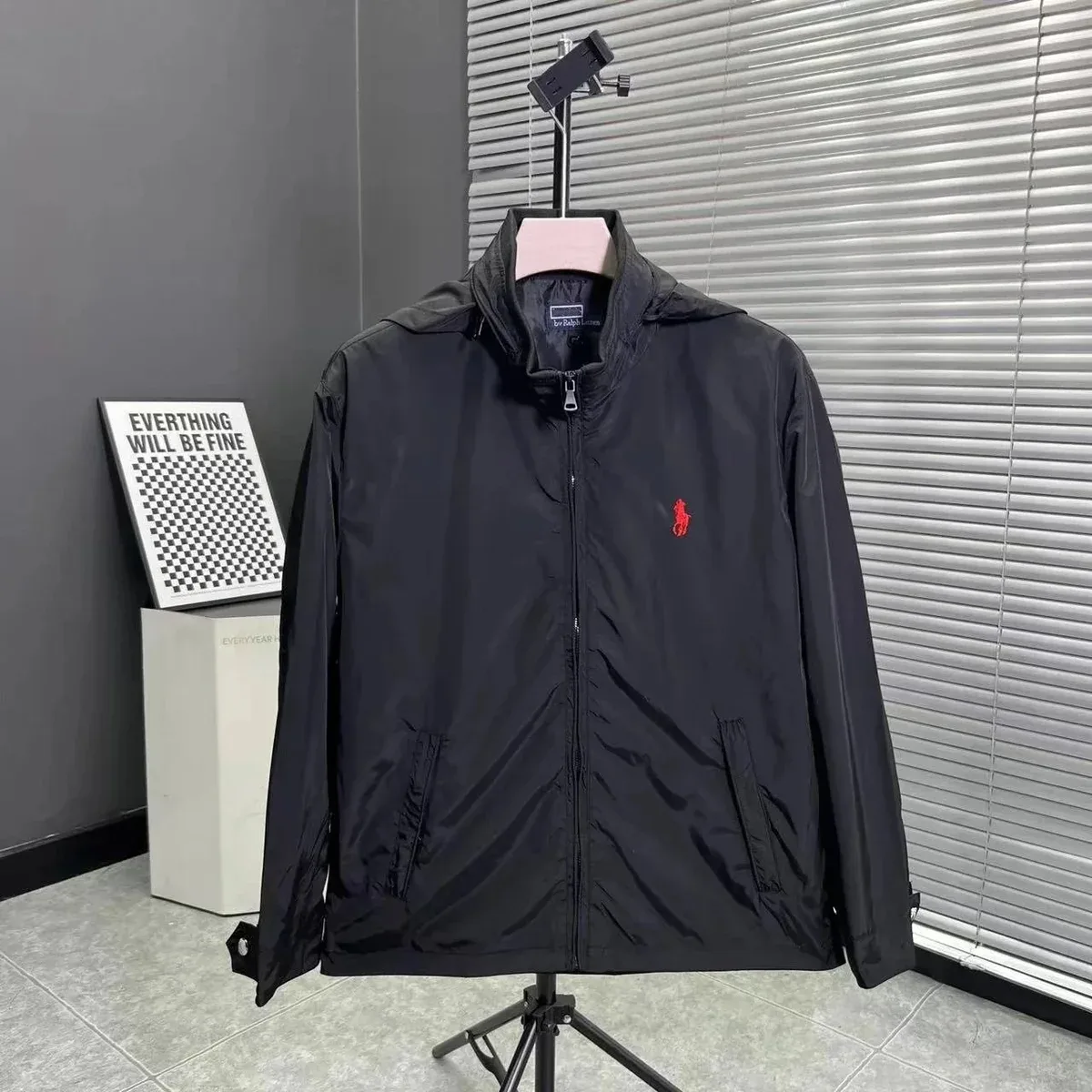 Polo Ralph Lauren Ralph Lauren Black Red Pony Logo Jacket Black - 1