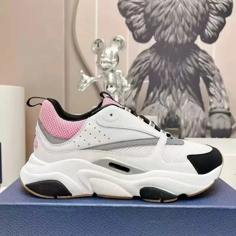 Dior Dior Saddle White & Pink Sneakers White - 1