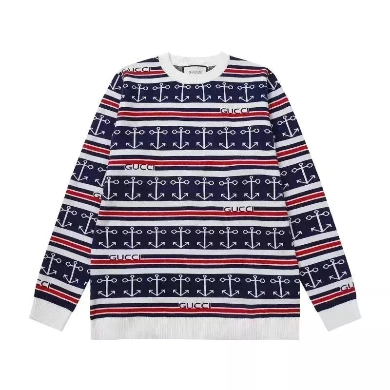 Gucci Gucci Anchor Stripe Sweater Navy - 1
