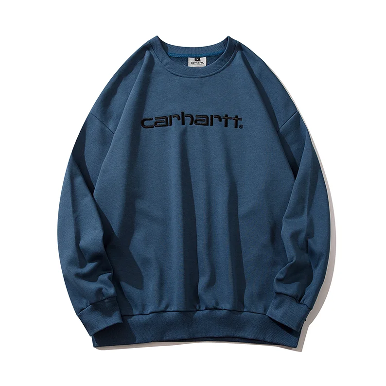 Carhartt Carhartt Blue Embroidered Logo Sweatshirt Blue - 1