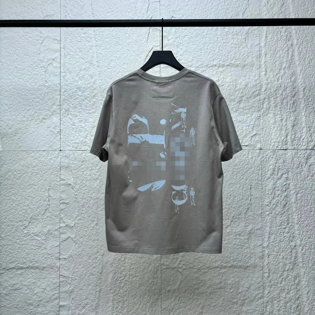 CP Company Unisex Grey Graphic T-Shirt Grey - 1