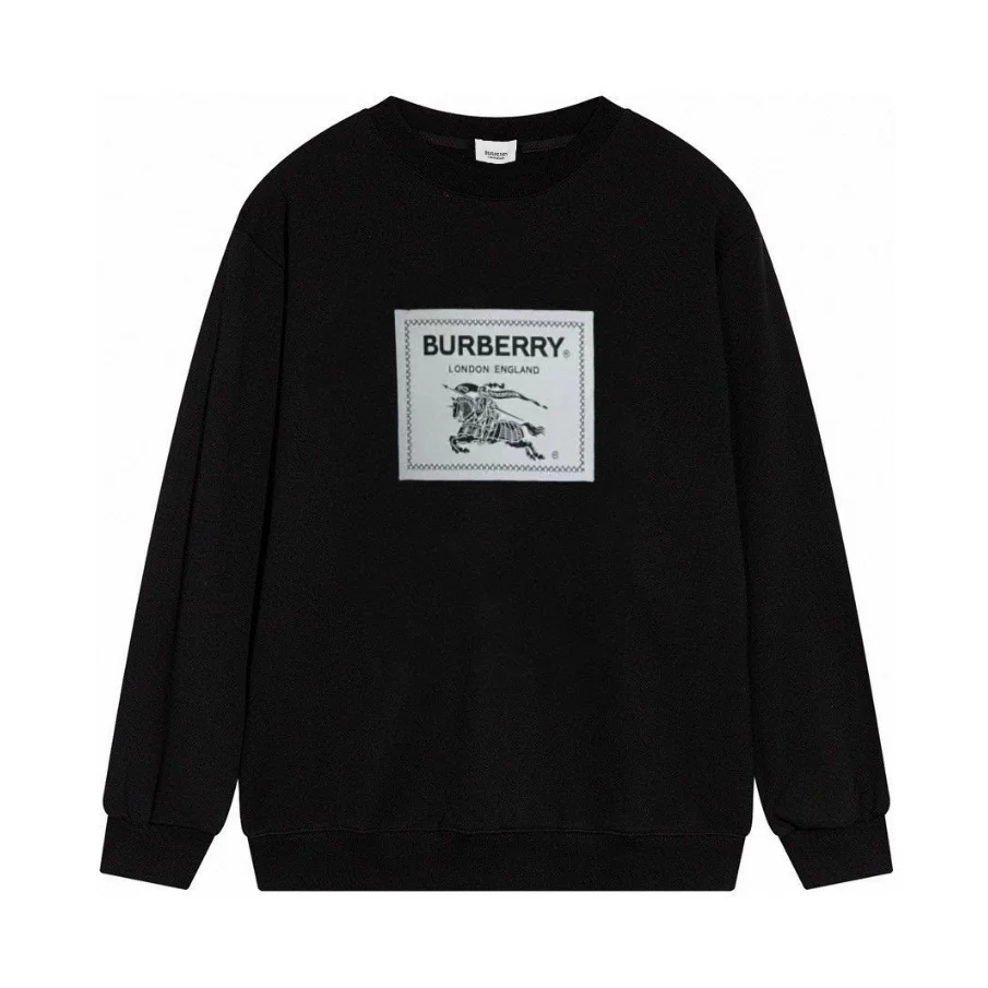 Burberry Burberry Black Classic Logo Sweatshirt Black
