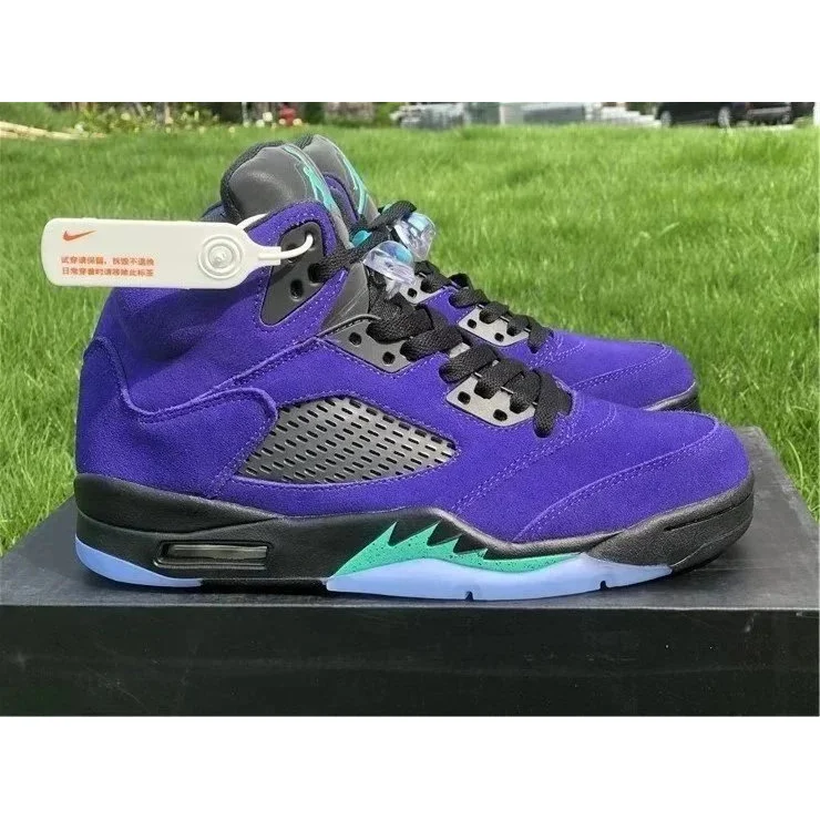 Jordan Nike Air Jordan 5 Purple/Black Sneakers Purple - 1