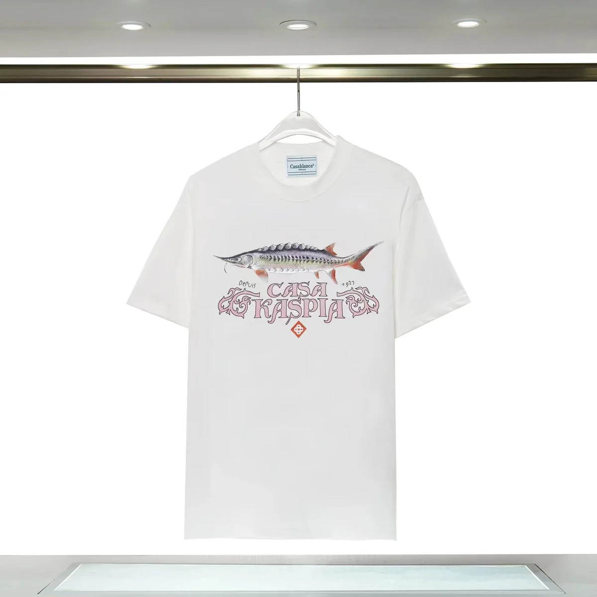 Casablanca Casablanca White Sturgeon Print T-Shirt White - 1