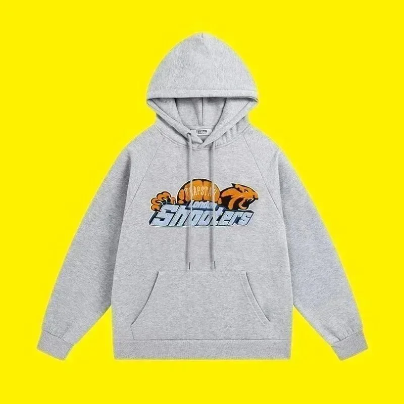 Other Unisex Grey 'Shooters' Graphic Hoodie Grey - 1