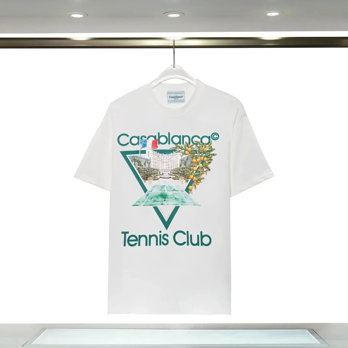 Casablanca Casablanca Tennis Club White T-Shirt White - 1