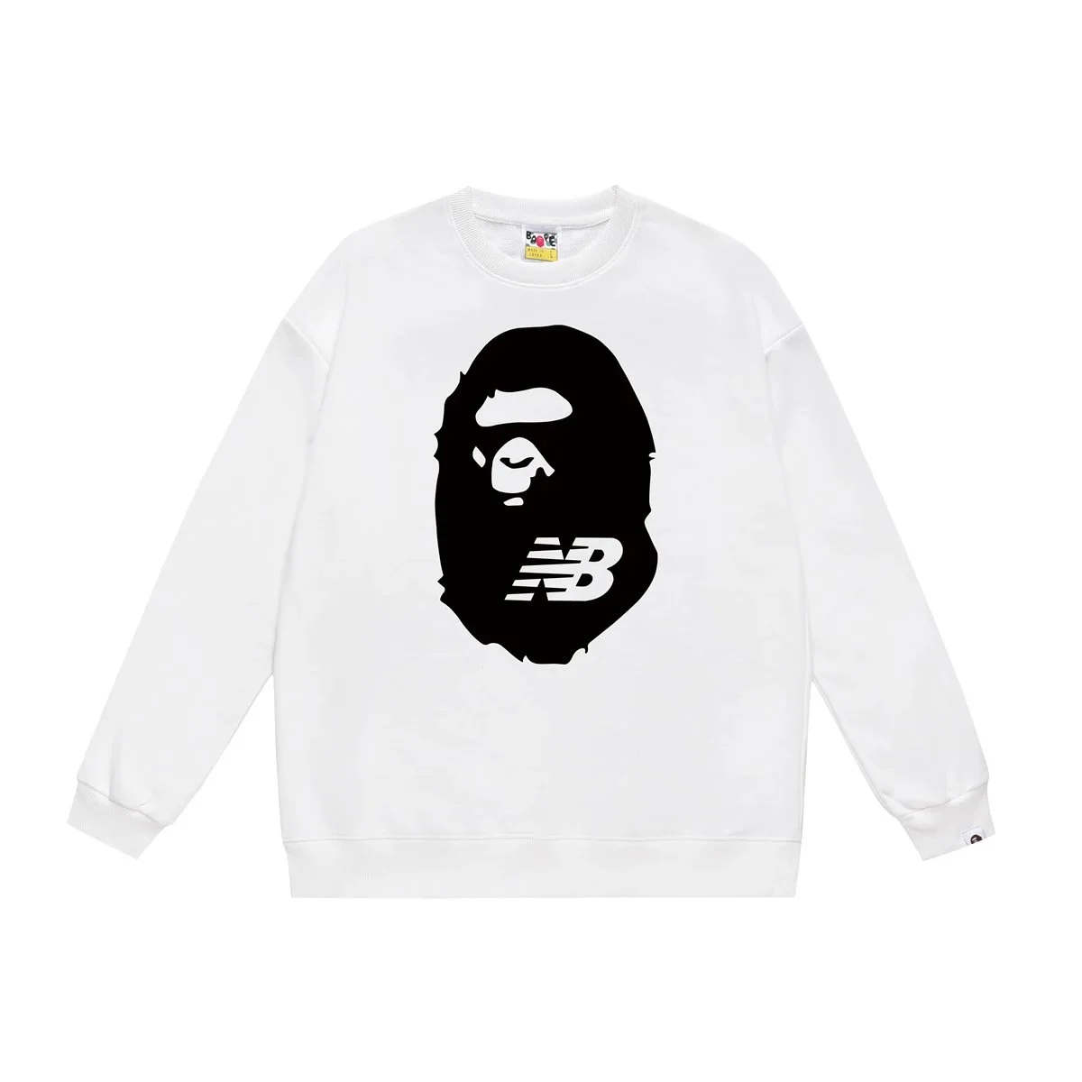 A Bathing Ape A Bathing Ape BAPE STA White Crewneck Sweatshirt White - 1