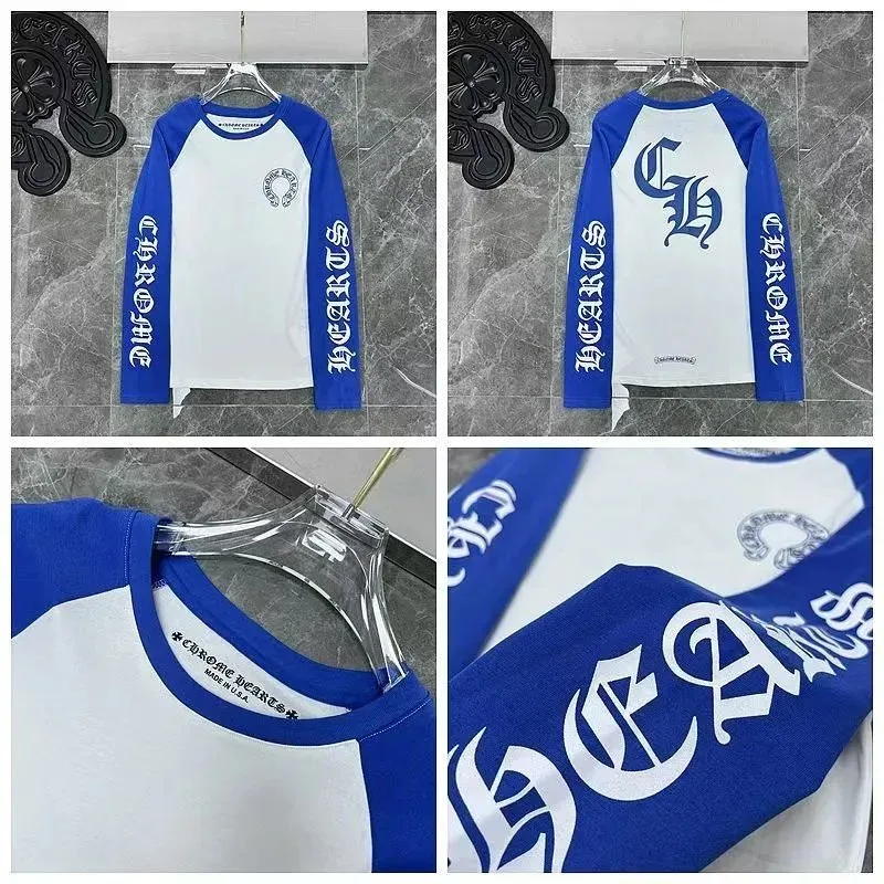 Chrome Hearts Chrome Hearts White & Blue Raglan T-Shirt White - 1