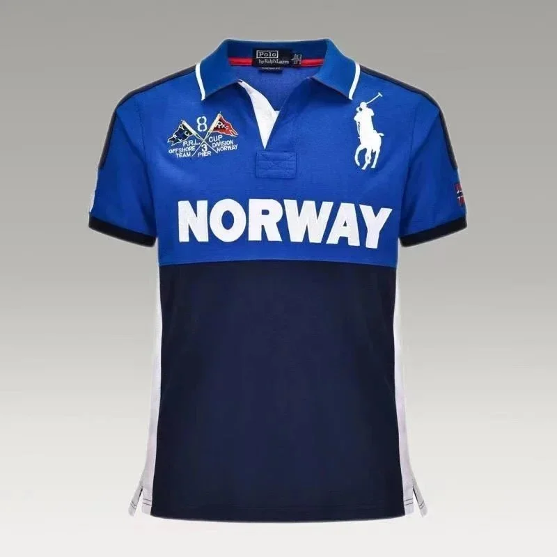 Polo Ralph Lauren Polo Ralph Lauren Big Pony Norway Polo Shirt Blue - 1
