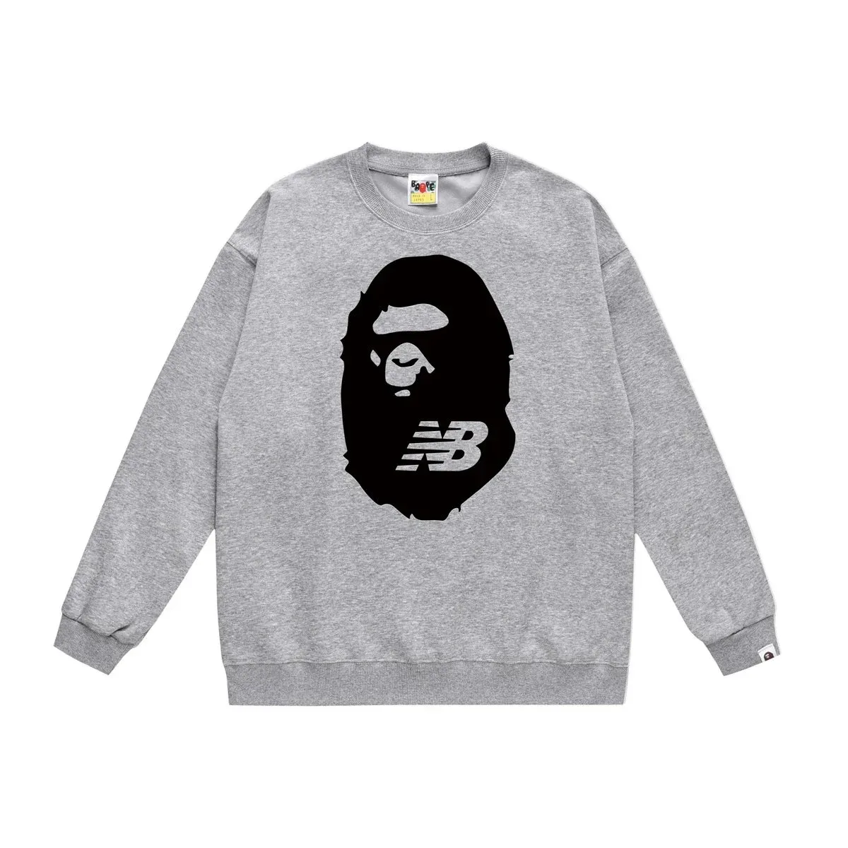 A Bathing Ape A Bathing Ape BAPE STA Grey Crewneck Sweatshirt Grey - 1