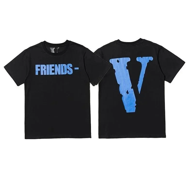 VLONE VLONE Friends V Black T-Shirt Black - 1
