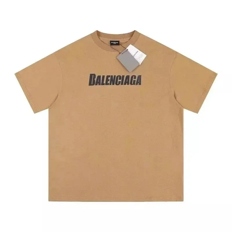 Balenciaga Balenciaga Beige Logo T-Shirt Beige - 1